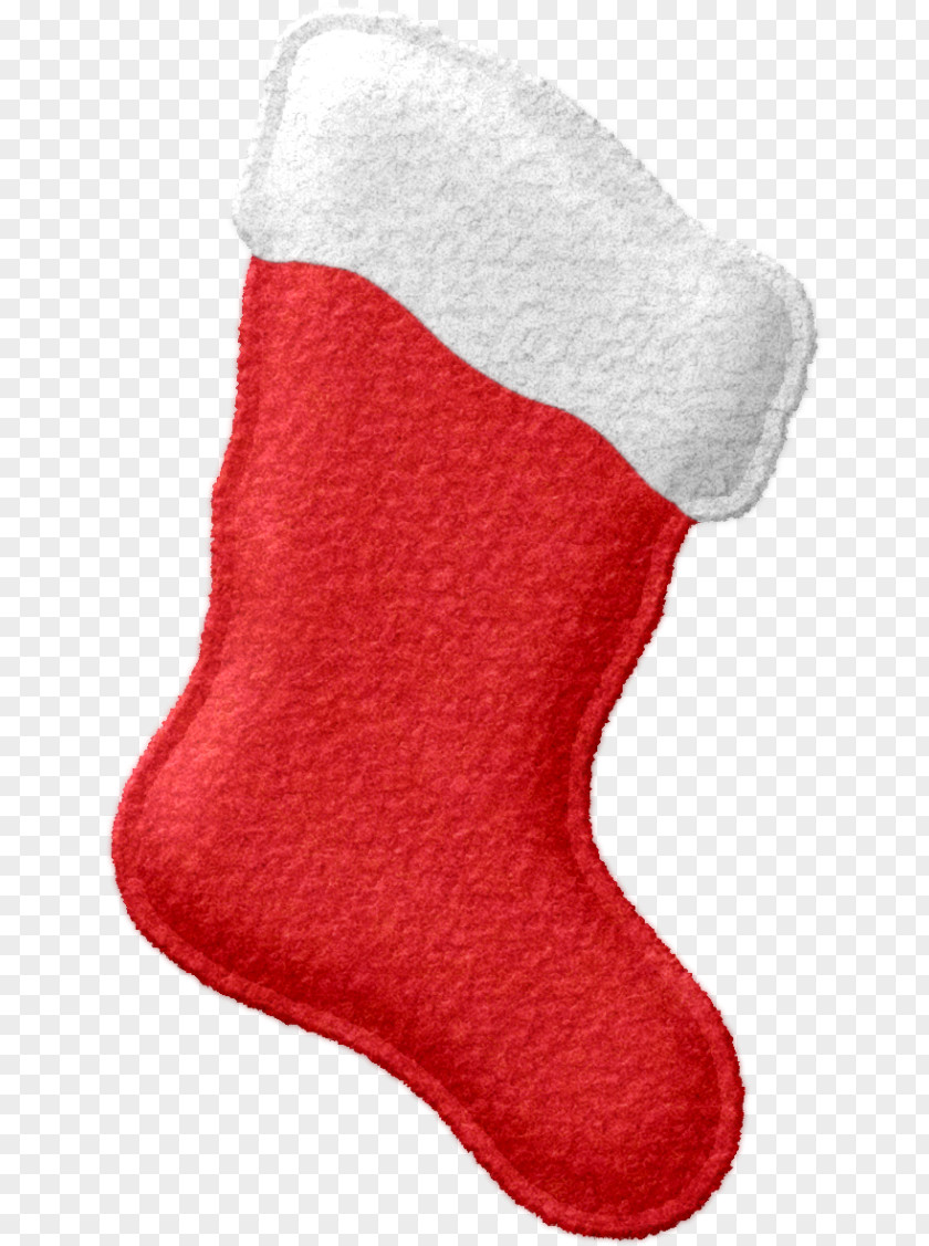 Gift Christmas Stockings Red PNG