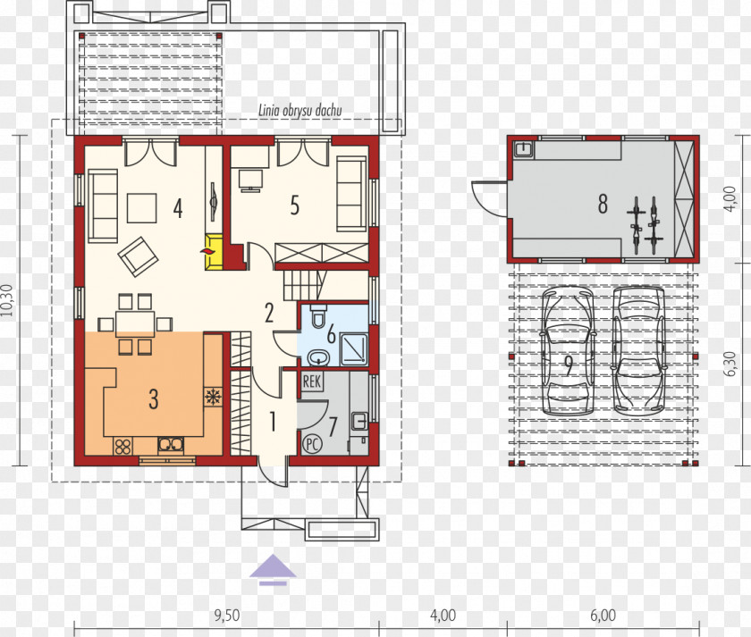 House Floor Plan Canopy Project Rzut PNG