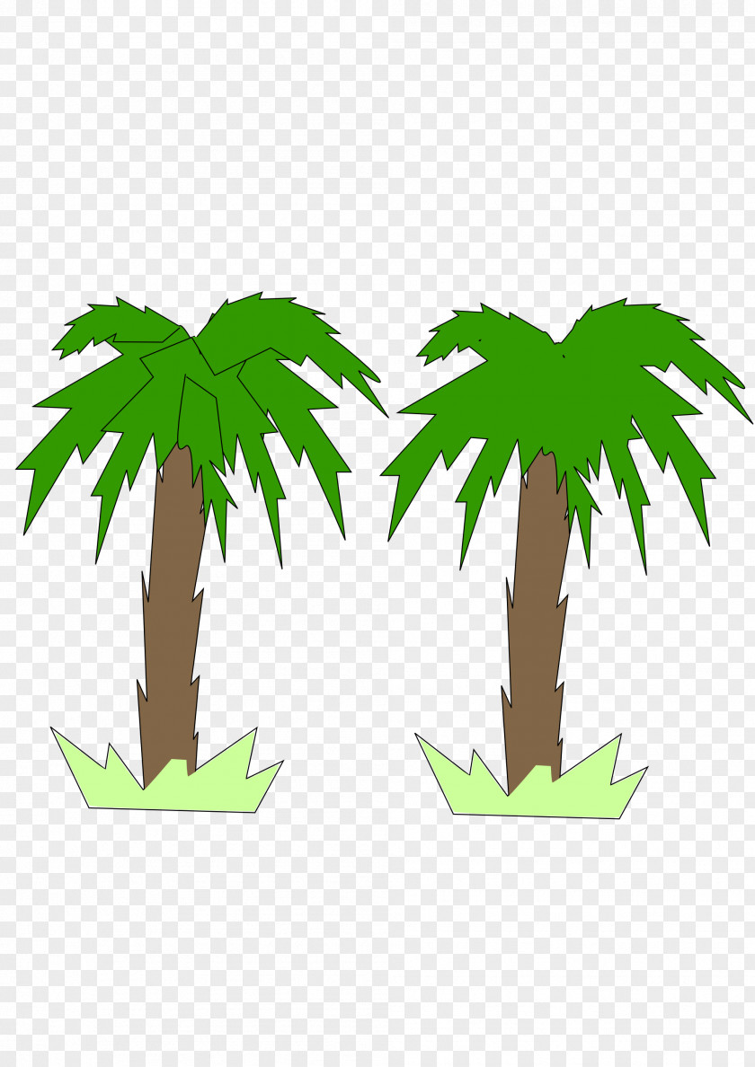 Palm Tree Vector Clip Art Image PNG