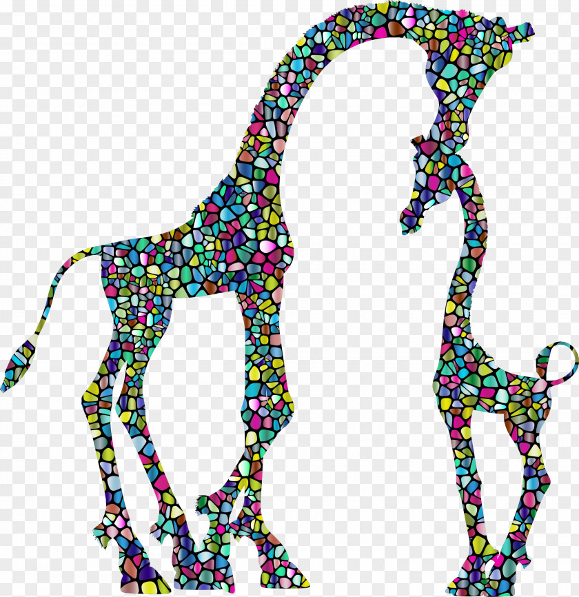 Variation Giraffe Child Mother Clip Art PNG