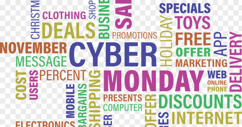 Black Friday Cyber Monday Discounts And Allowances Online Shopping Sales PNG