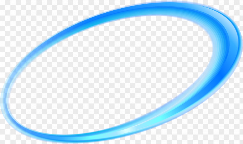 Cartoon Blue Circle Ellipse PNG