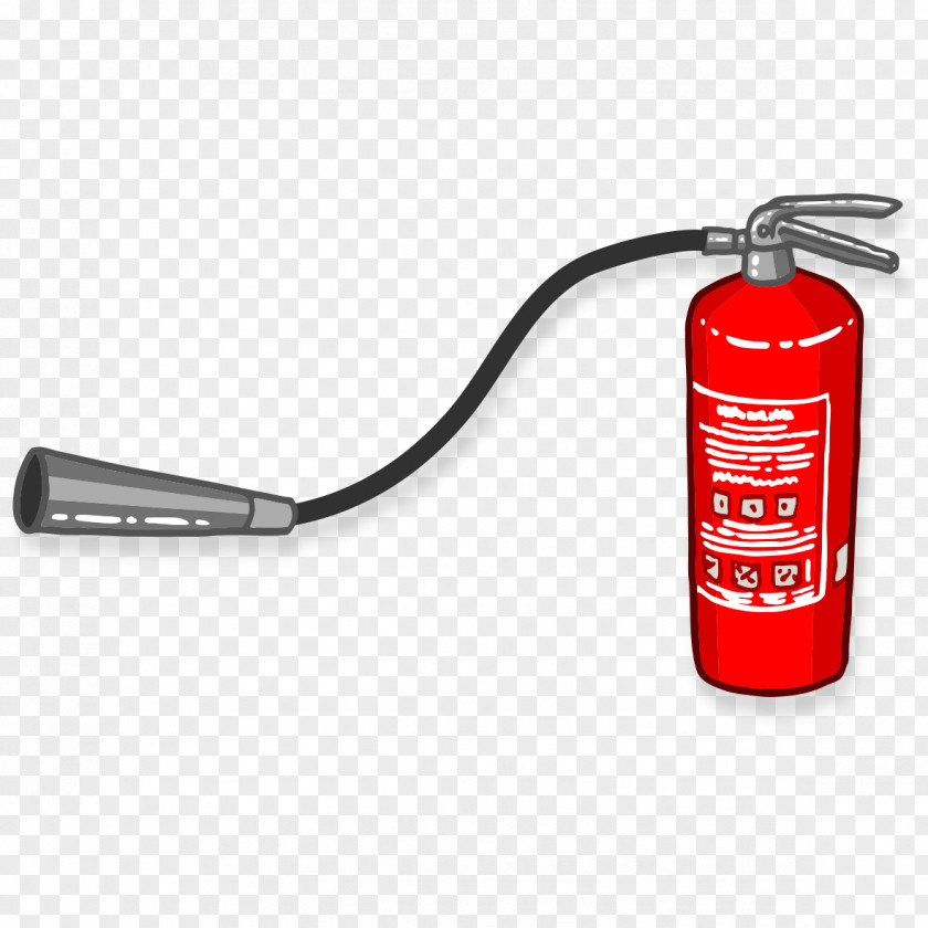 Hand-painted Fire Extinguisher Conflagration PNG