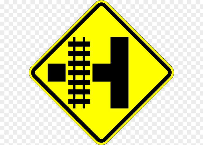Road Rail Transport Level Crossing Traffic Sign Track Warning PNG