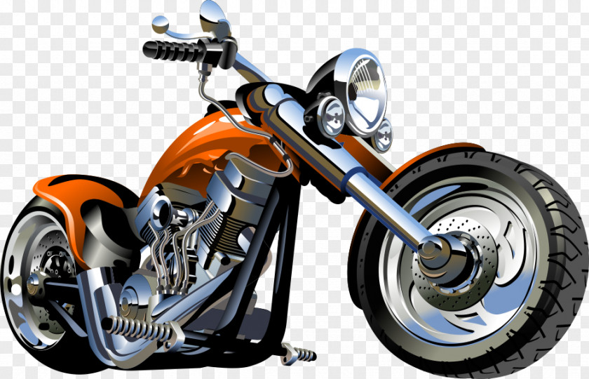 Vector Motorcycle Cartoon Royalty-free Clip Art PNG