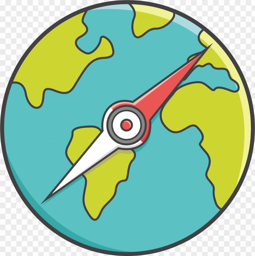 Earth Compass Clip Art PNG