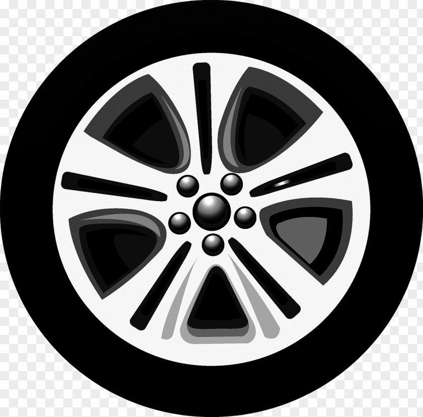Car Tires Cartoon Technician Silhouette Illustration PNG