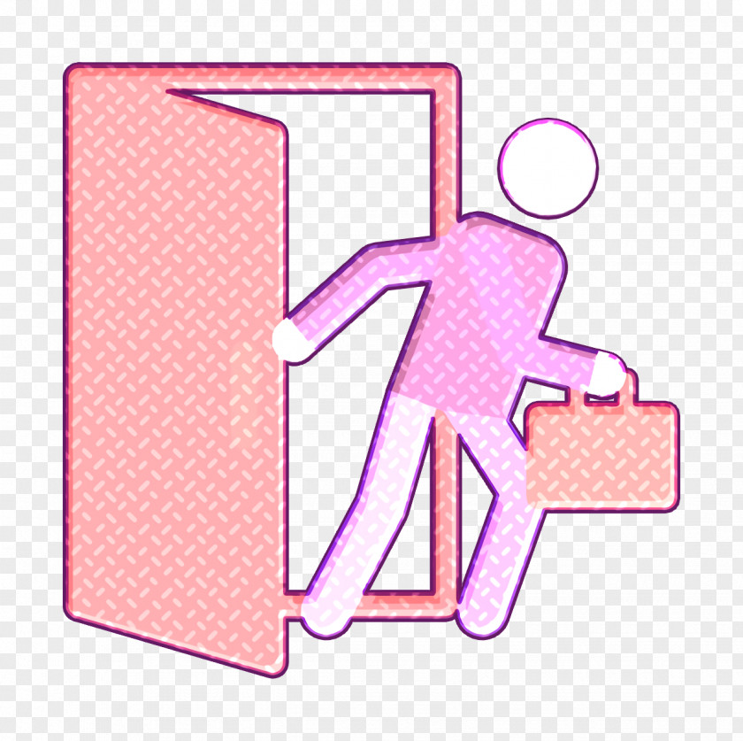 Day In The Office Pictograms Icon Exit PNG