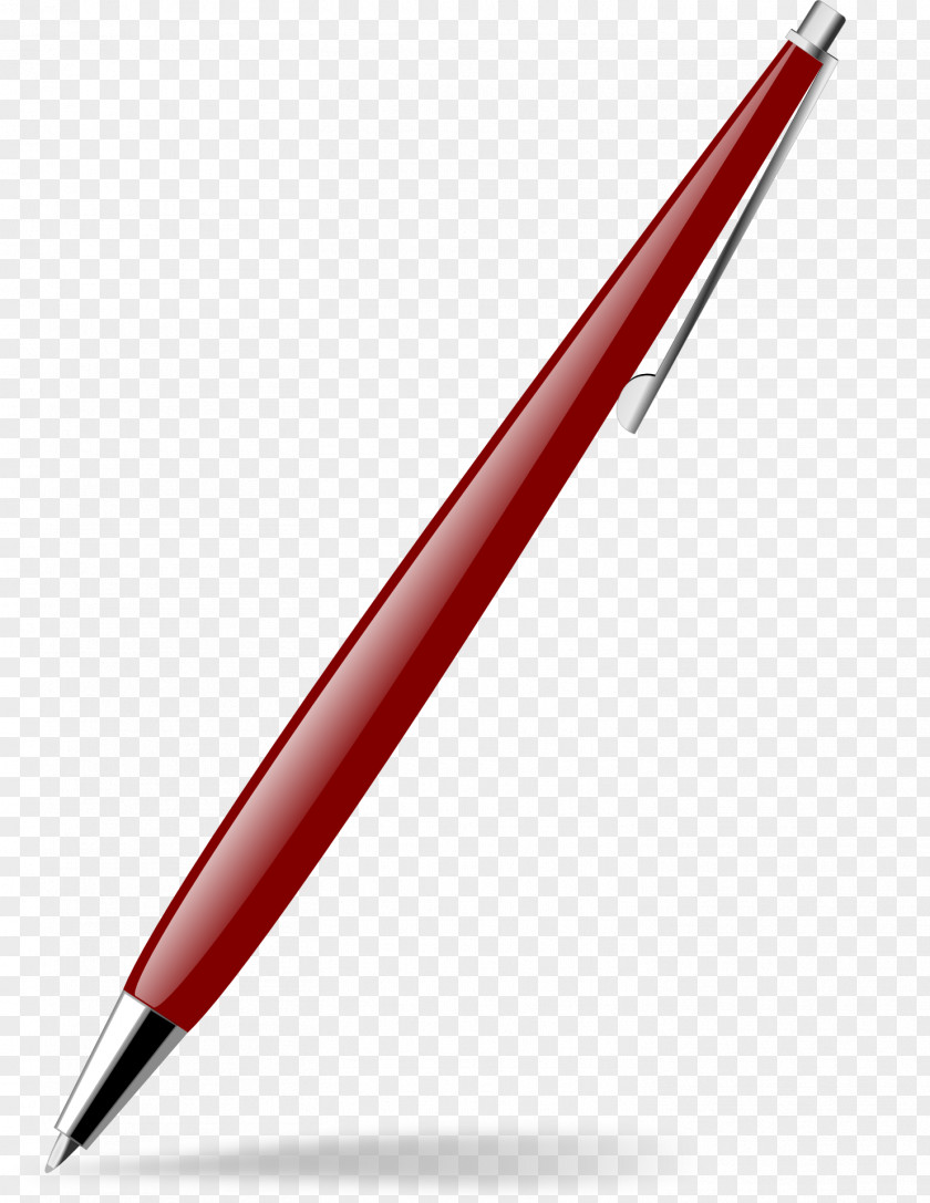 Red Ballpoint Pen Rollerball Fountain Writing Implement PNG