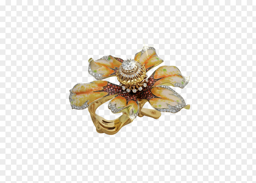 Orchid Gold Diamond PNG