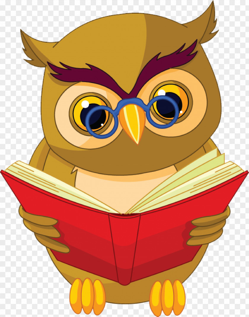 Owl Will Read Book Stock Photography Clip Art PNG