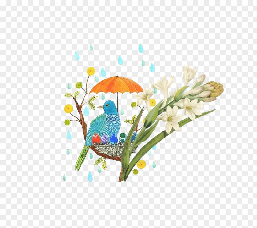Rain Bird Umbrella Cover Icon PNG