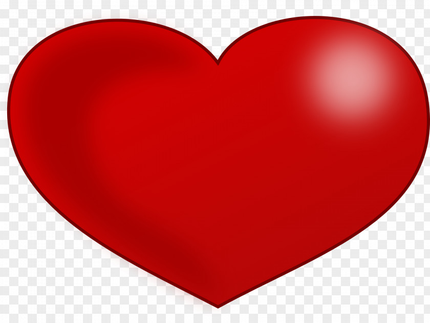 Red Heart Valentine's Day Clip Art PNG