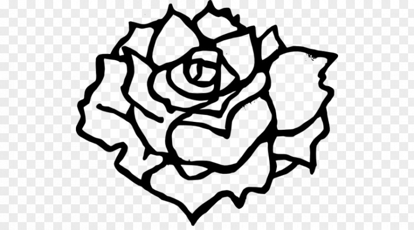 Sticker Garden Roses Black And White Book PNG