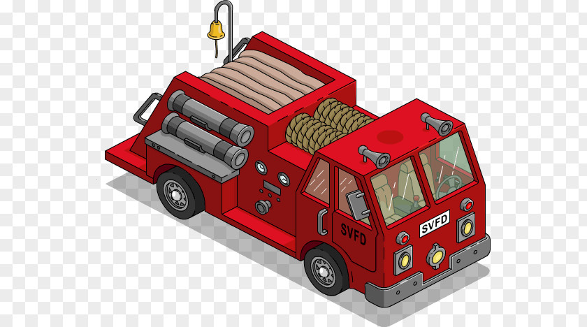 Car Fire Engine The Simpsons: Tapped Out Truck Department PNG