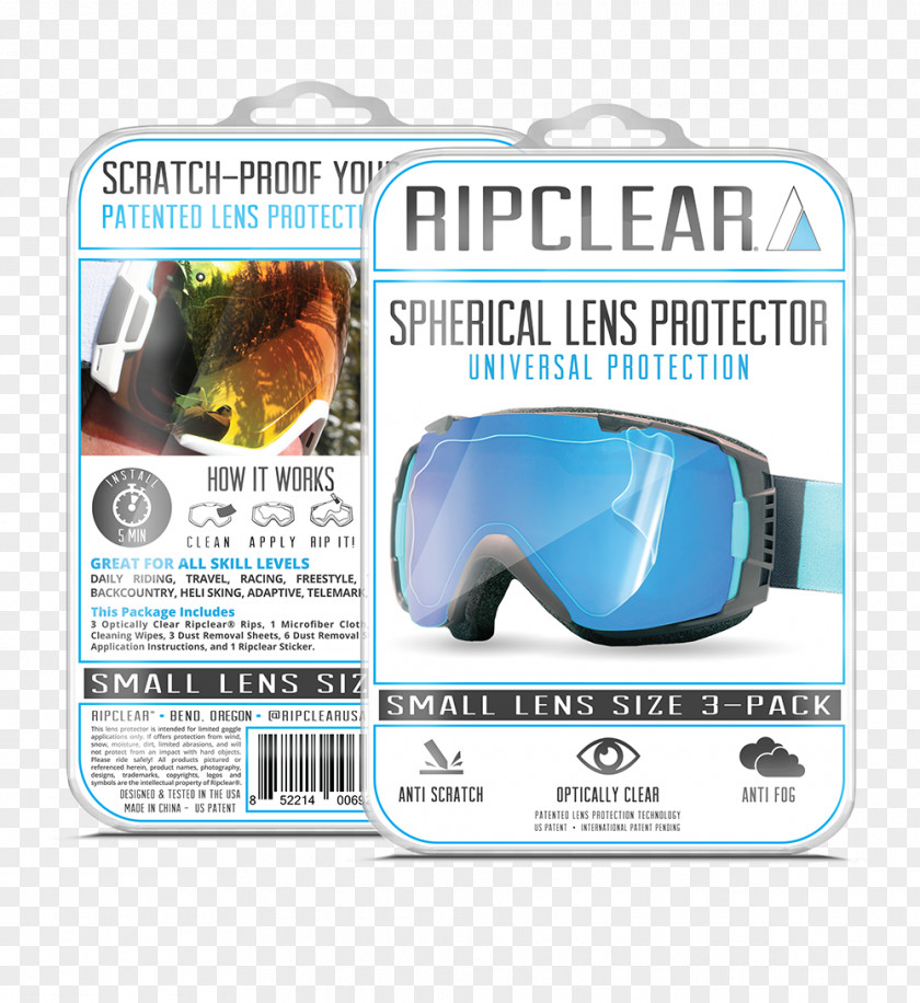 Scratch Remova Snow Goggles Lens Glasses Gafas De Esquí PNG