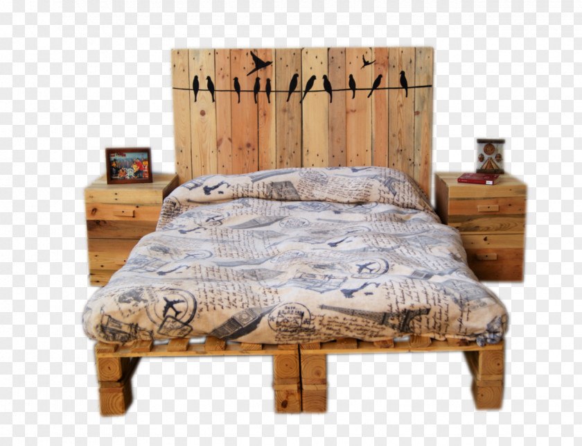 Table Bed Frame Wood Pallet Furniture PNG