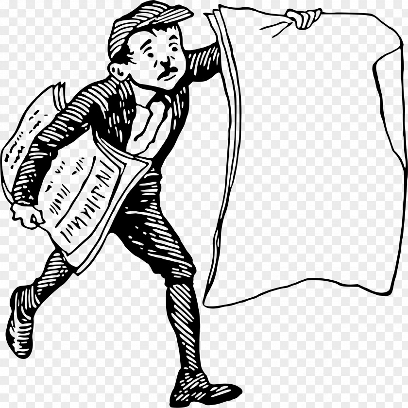 Caricature Clipart Paperboy 2 Drawing Clip Art PNG