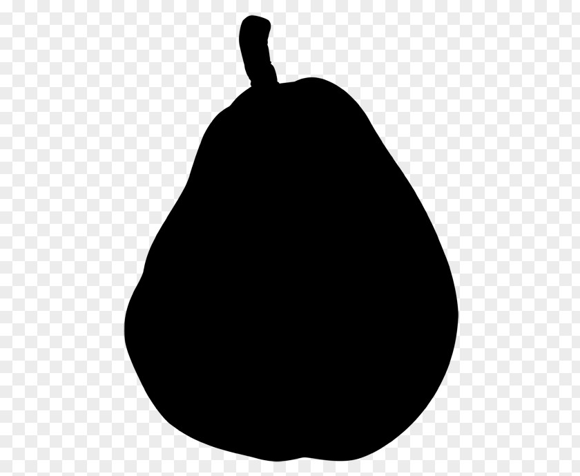 Clip Art European Pear Black Worcester Fruit Silhouette PNG