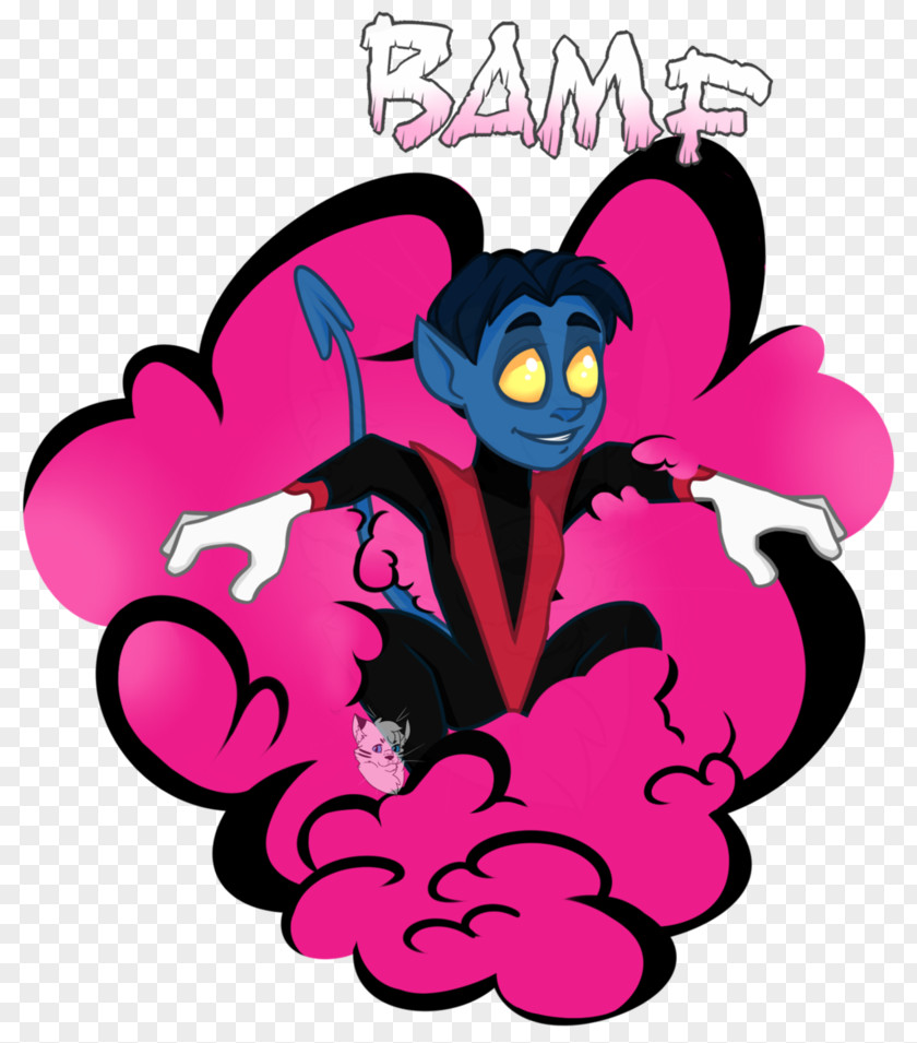 Nightcrawler Pink M Character Clip Art PNG