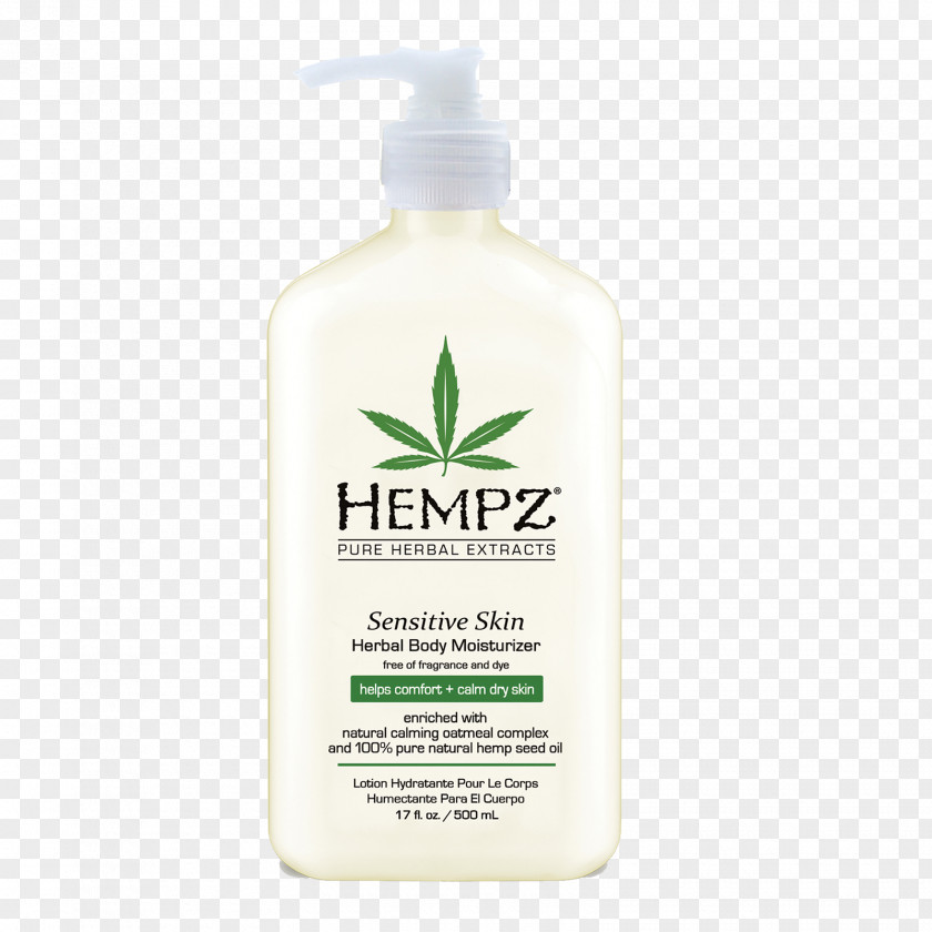 Sensitive Skin Lotion Hempz Original Herbal Body Moisturizer Lip Balm PNG