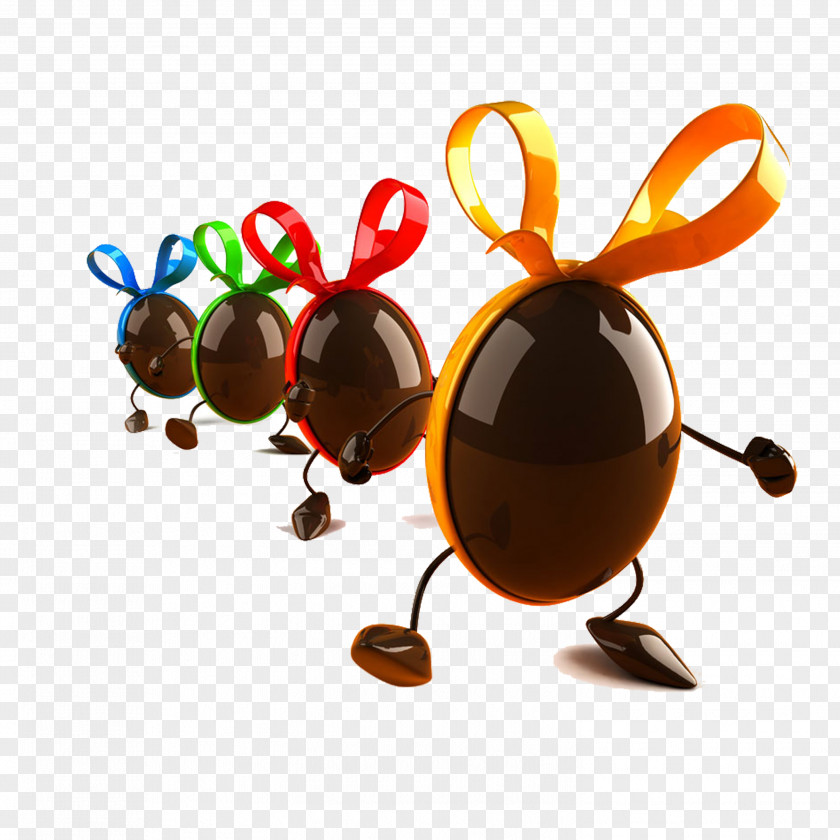 Chocolate Easter Bunny Egg Roll PNG