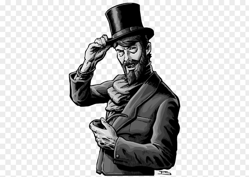 Gentleman In Top Hat Of The Morning To You Moustache Human Behavior PNG