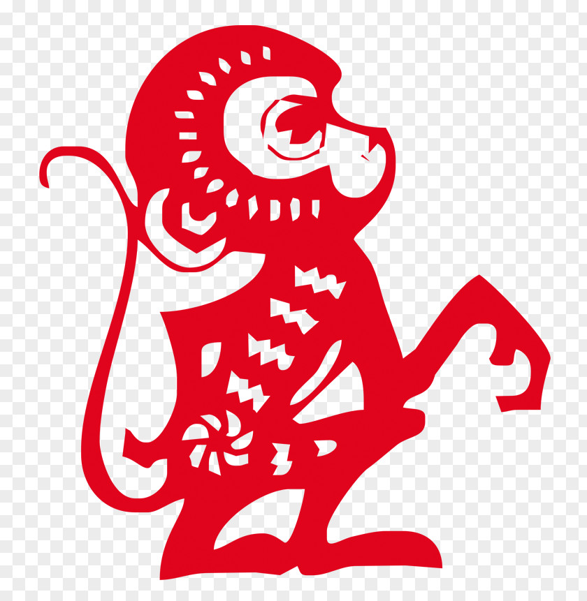 Monkey Paper Chinese Zodiac Red Envelope New Year PNG