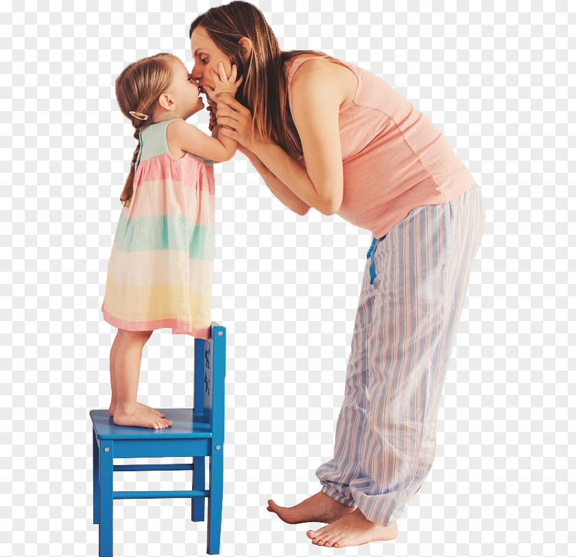 Mother And Daughter Kiss Chart Child PNG