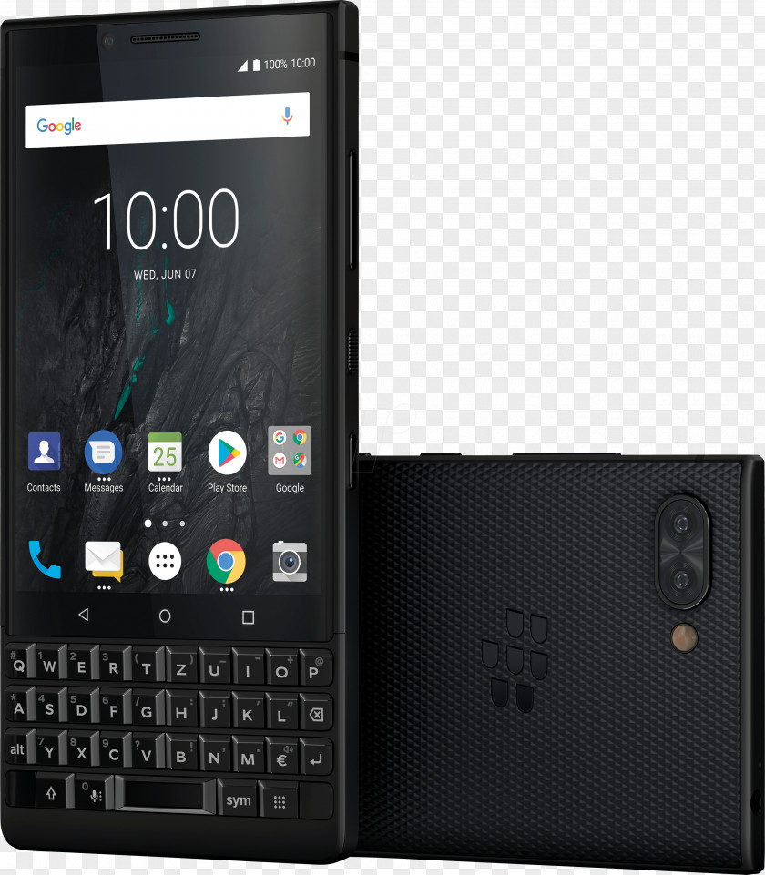 BlackBlackberry BlackBerry KEYone Key2 Smartphone (Unlocked, 64GB, Black) 64GB (Single-SIM, BBF100-1, QWERTY Keypad) Factory Unlocked 4G PNG