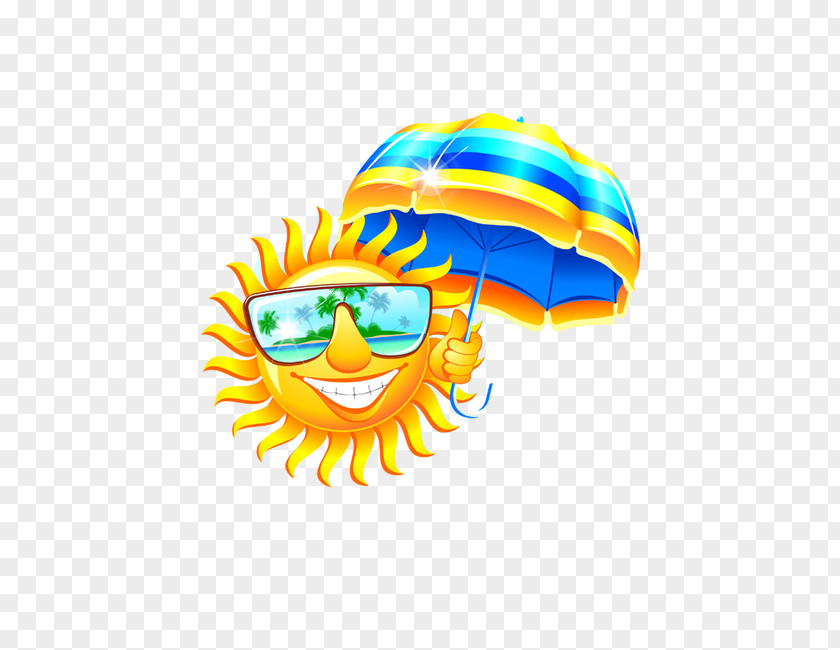 Cartoon Sun Umbrella Element Summer Royalty-free Clip Art PNG