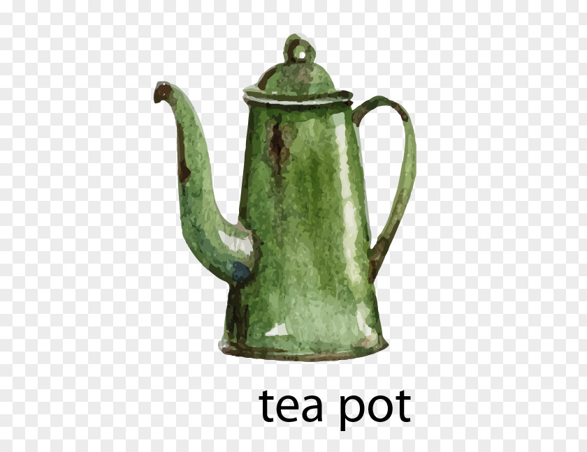 Kettle Green Tea Teapot PNG