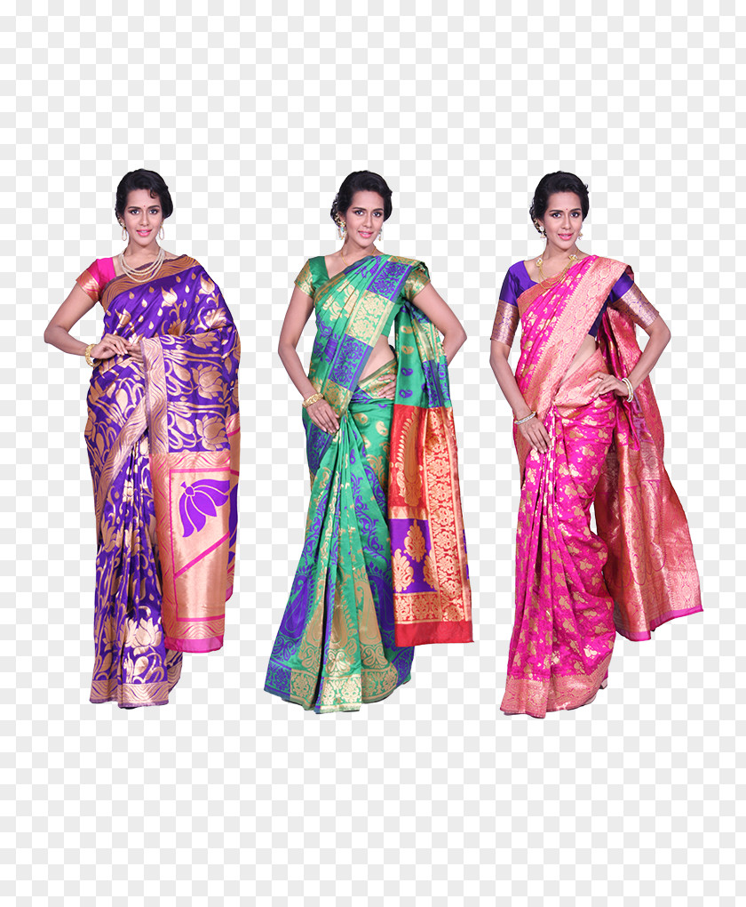 Lehenga Sari Silk Textile Pink M Fashion PNG