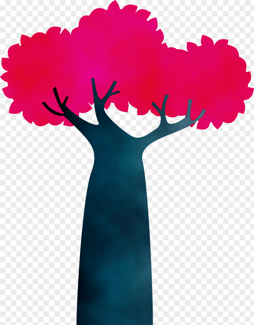 Pink M M-tree Meter Tree PNG
