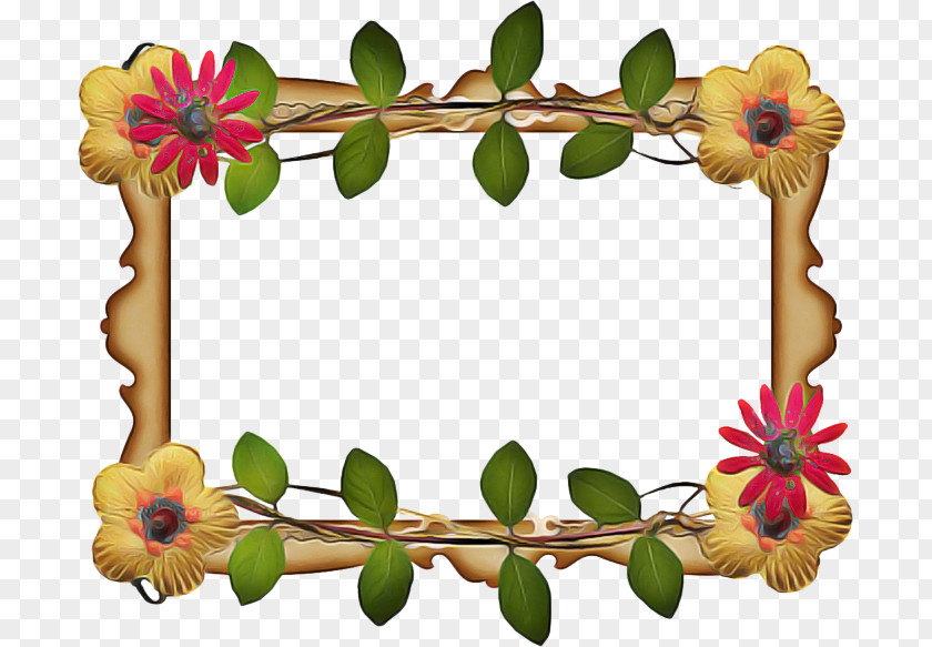 Plant Drawing Background Design Frame PNG