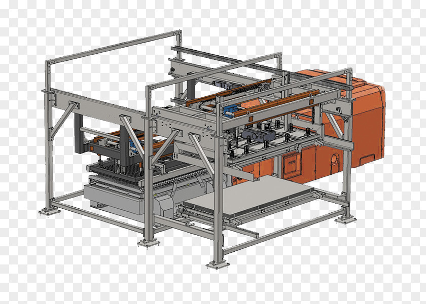 System Loading Machine Automation Laser Cutting Industry PNG