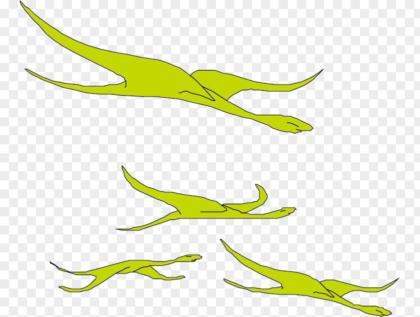 Vector Green Dinosaur Leaf Clip Art PNG