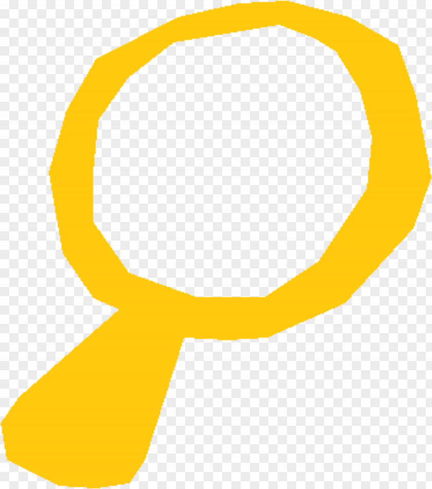 Magnifying Glass Circle Yellow PNG