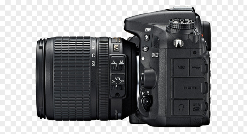 Nikon D7100 D7000 AF-S DX Nikkor 18-105mm F/3.5-5.6G ED VR Digital SLR Format Camera PNG