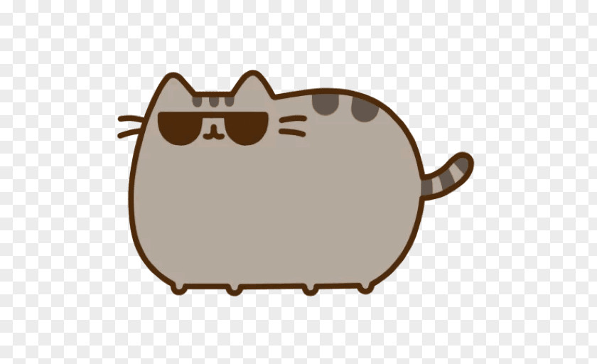 The Cat With Glasses I Am Pusheen British Shorthair Tabby Clip Art PNG