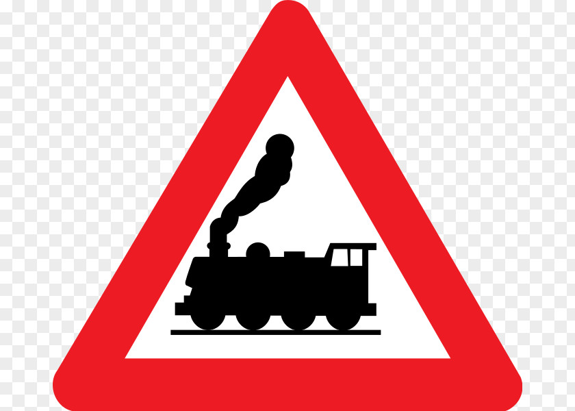 [conversion] Rail Transport Train Level Crossing Warning Sign Traffic PNG