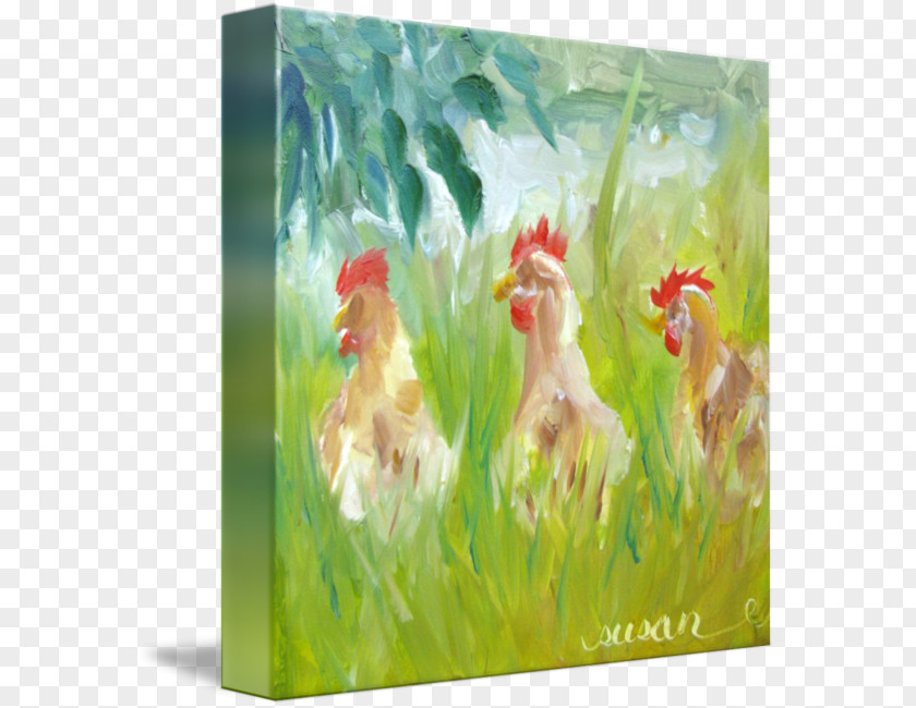 Painting Rooster Watercolor Acrylic Paint PNG