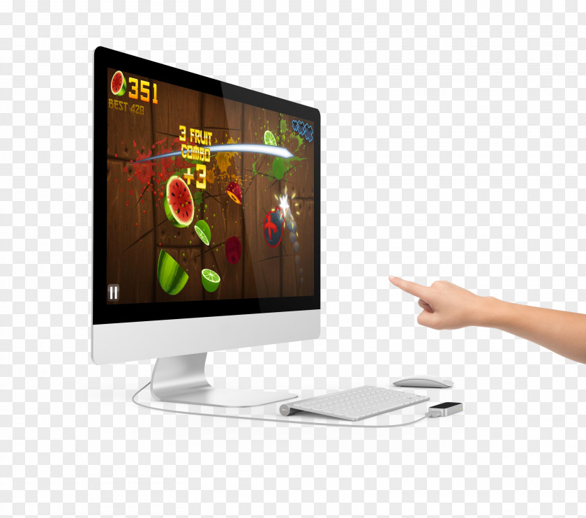 Computer Leap Motion LCD Television Gesture Recognition Controller Monitors PNG