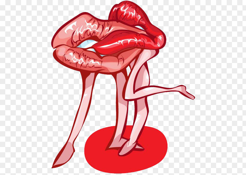 Flaming Lips Kiss Lip Clip Art PNG