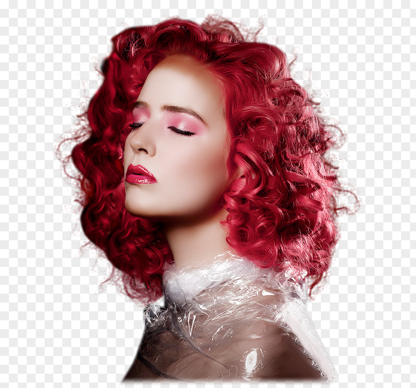 Painting Red Hair Beauty Parlour PNG