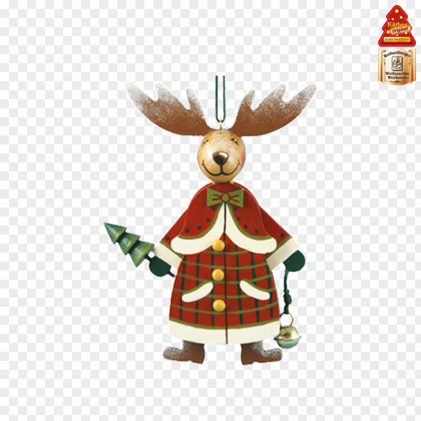 Reindeer Christmas Ornament Character Day Fiction PNG
