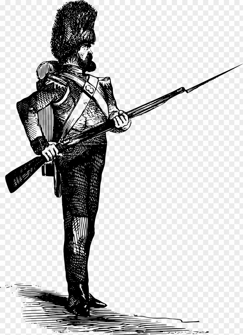 Soldier Infantry Bearskin Clip Art PNG