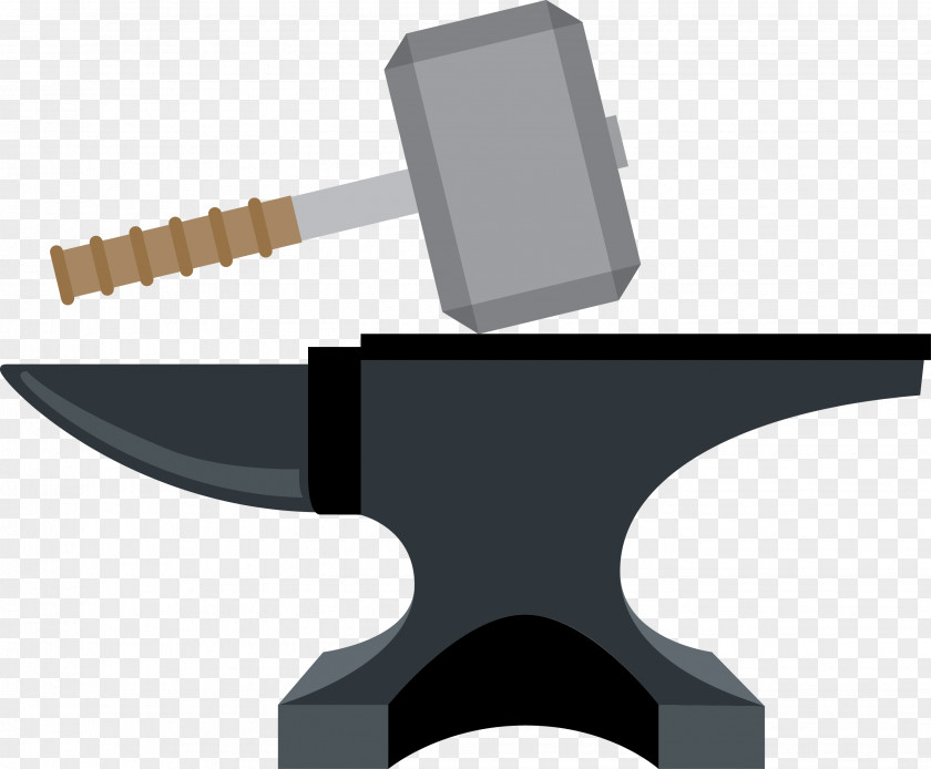 Vector Hammer Forging Blacksmith PNG