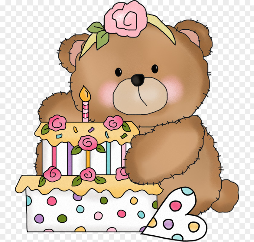 Bear Birthday Cake Clip Art PNG