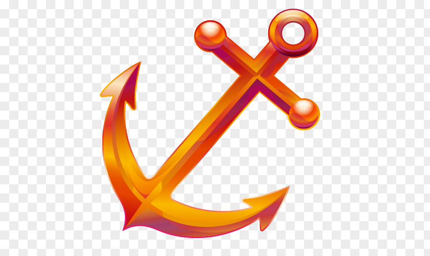 Cartoon Anchor Material Animation PNG